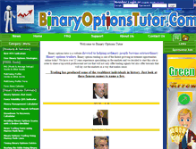 Tablet Screenshot of binaryoptionstutor.com